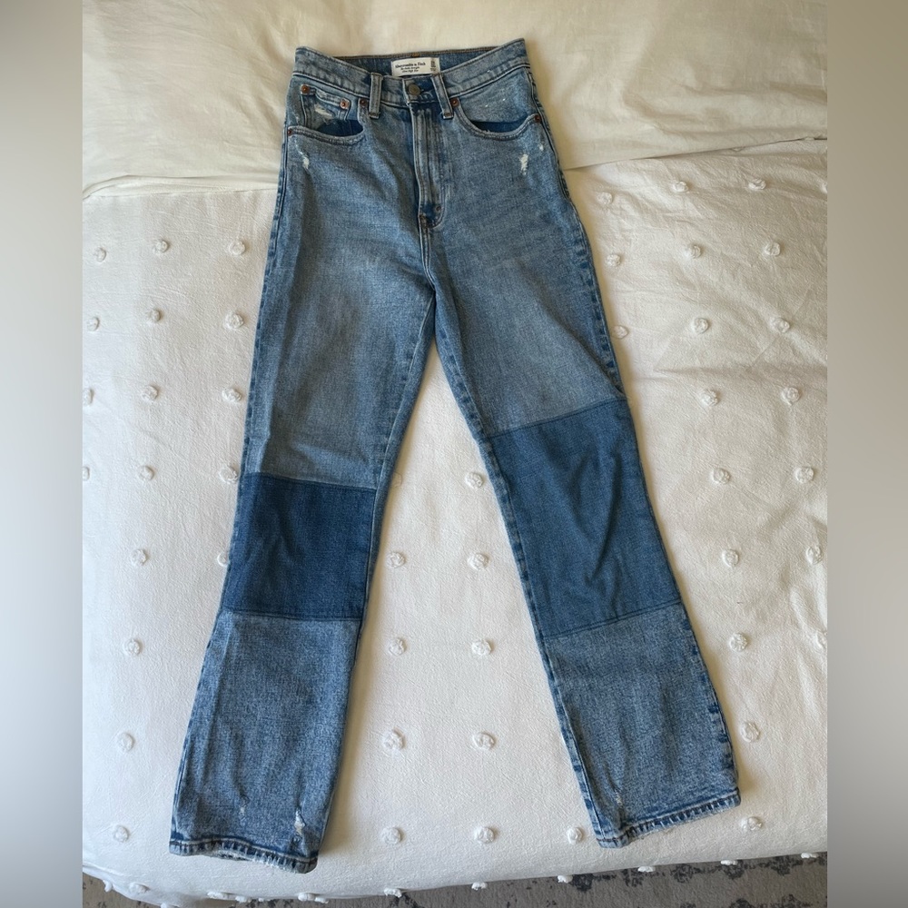 Abercrombie & Fitch Ankle Straight Ultra High Rise